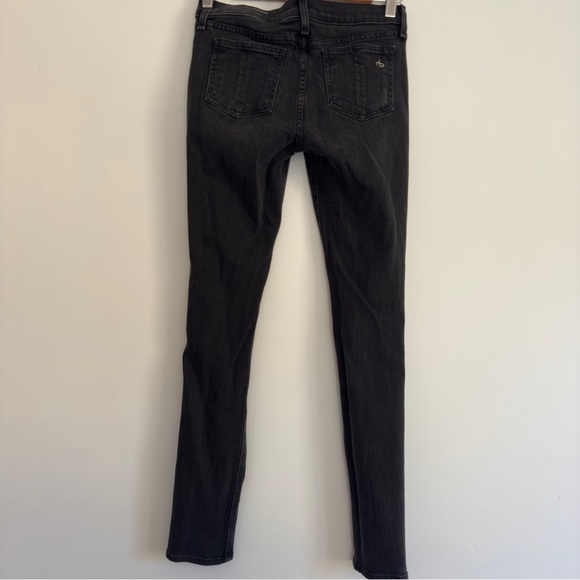 Rag & Bone distressed washed black skinny jeans Size:26 - Picture 2 of 3